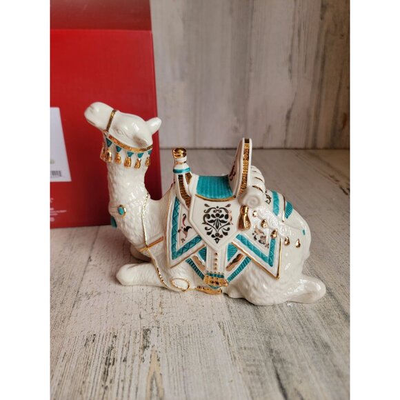 Lenox NEW camel teal first blessing Nativity animal Xmas figure - Picture 3 of 6